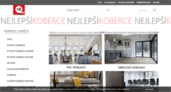 Desktop Screenshot of nejlepsikoberce.cz