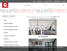 Tablet Screenshot of nejlepsikoberce.cz